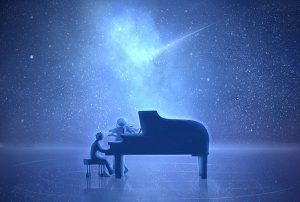 求一些和鋼琴有關的二次元唯美圖片。